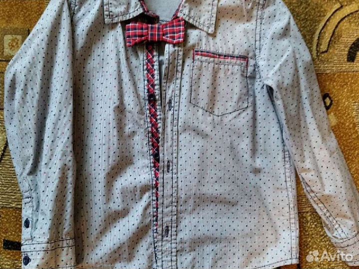 Рубашки,джинсы мальчику для дет садика на5,6 лет