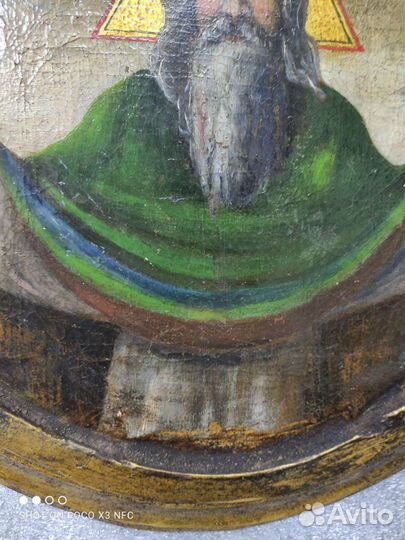 Старинная старообрядческая икона Господь Саваоф 18