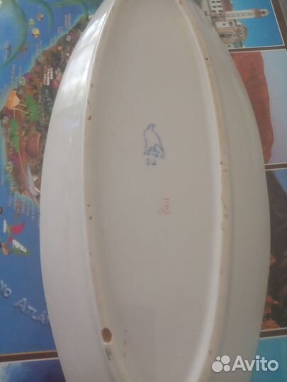 Блюдо селедочница дулевский фарфор СССР