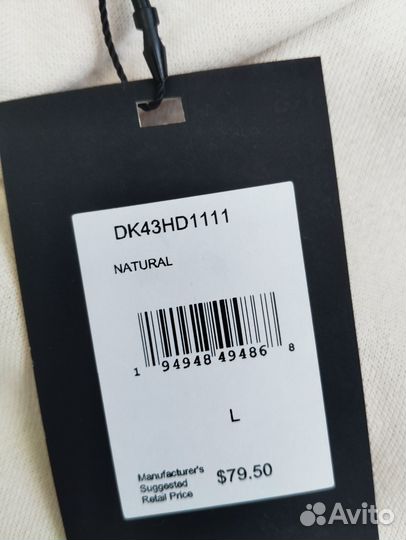 L, Толстовка dkny, оригинал, унисекс