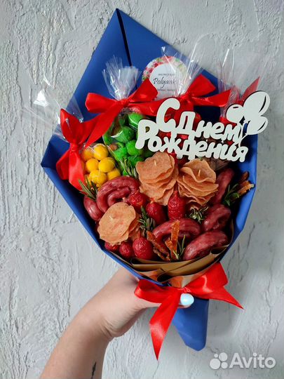 Съедобные букеты, мужские