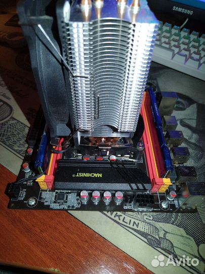 Комплект мать проц память куллер