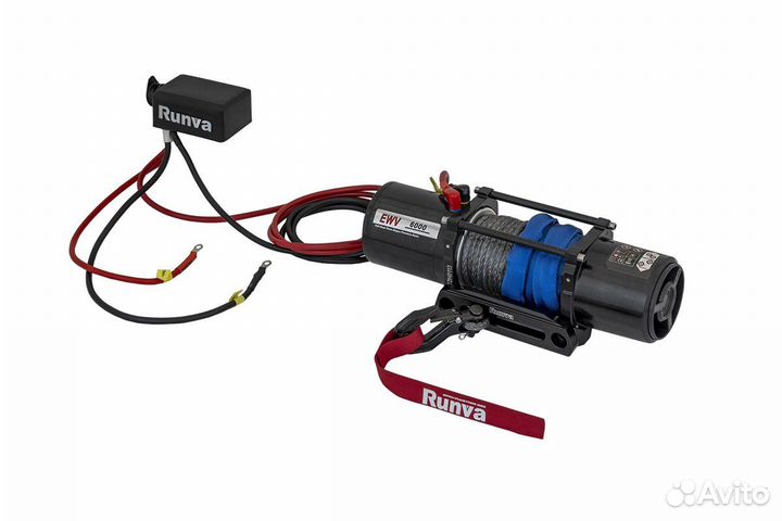 Лебёдка 12V Runva 6000 lbs 2722 кг синтетика