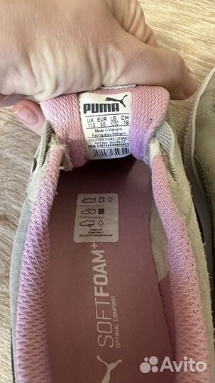 Кеды puma для девочки на танкетке 30
