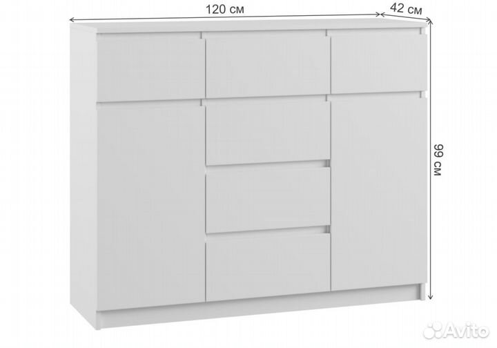 Мебель для спальни Мадера Комби 2 лдсп белый эггер