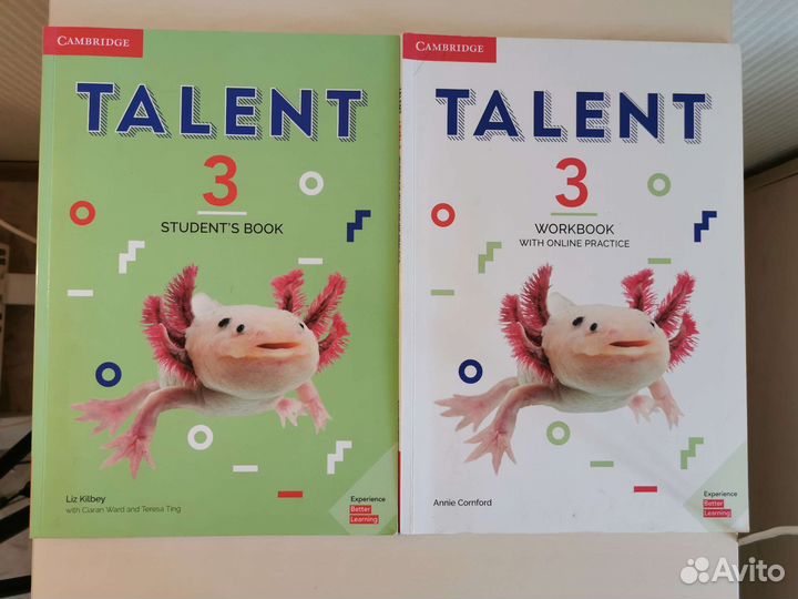 Учебник и тетрадь по английскому языку Talent