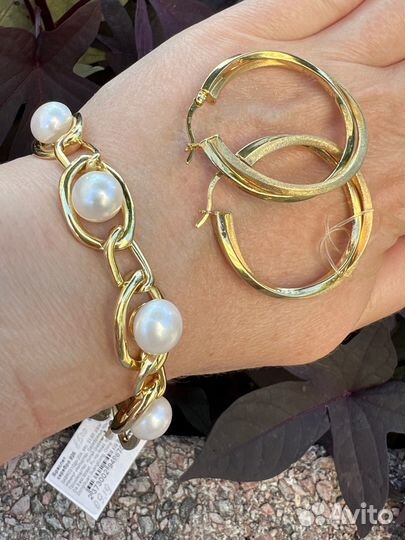 Серьги серебро 925, серебряный браслет 925