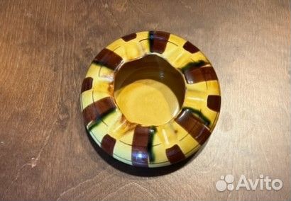 Пепельница круглая, фаянсовая, 