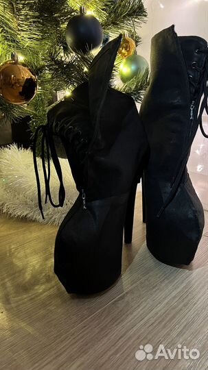 Стрипы ботильоны двойки 36 pleaser