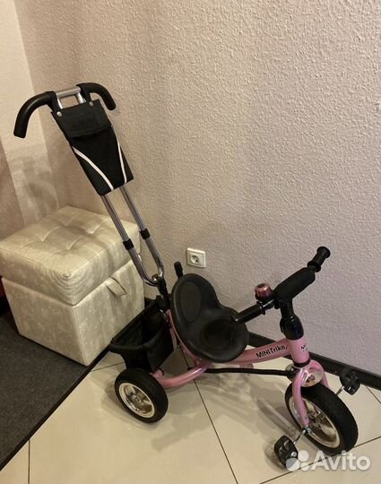 Трехколесный велосипед с родительской ручкой