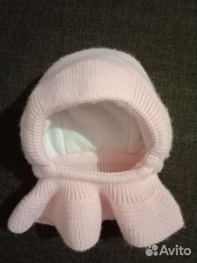 Шапка-капор для новорожденного