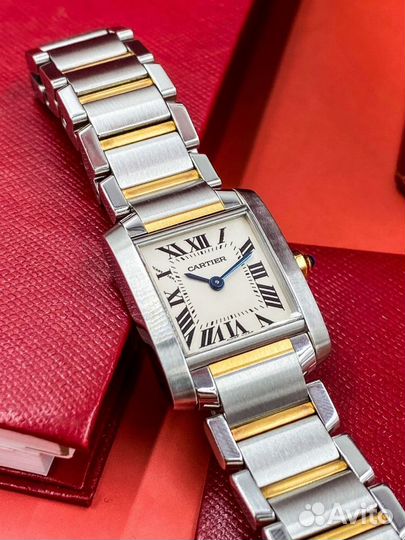 Cartier Tank Française Steel and Gold