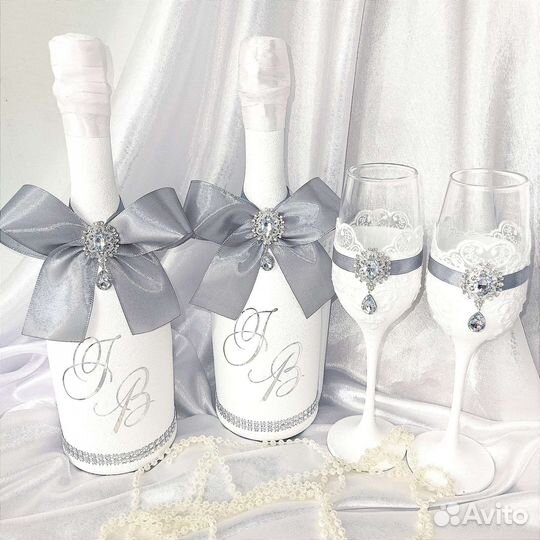 Бутылочки и аксессуары к свадьбе