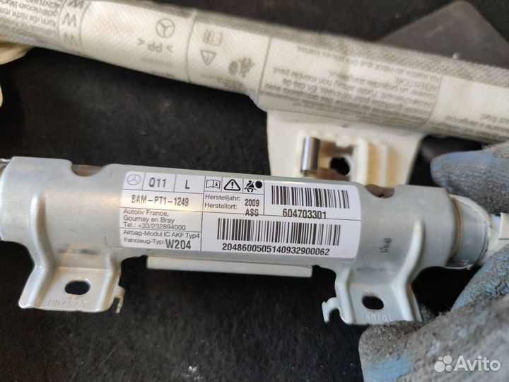 Подушка безопасности боковая (шторка) левая