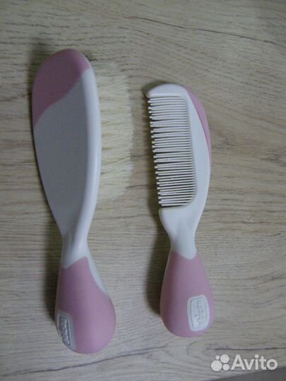 Набор Расческа и щетка Chicco натуральная щетина