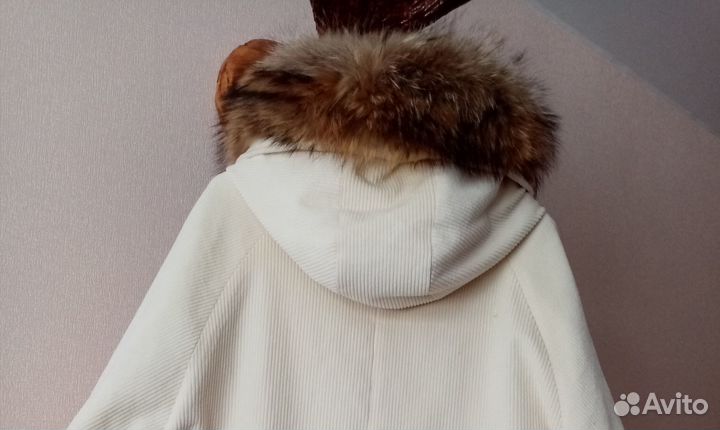 Парка женская с натуральным мехом зимняя 48 50