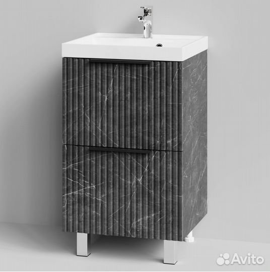 Тумба с раковиной Дольчи 50см напольный, Мрамор 2