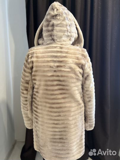 Шуба из мутона натуральный мех 50