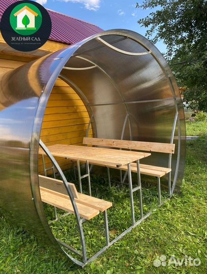 Беседка из поликарбоната. Цвет на выбор