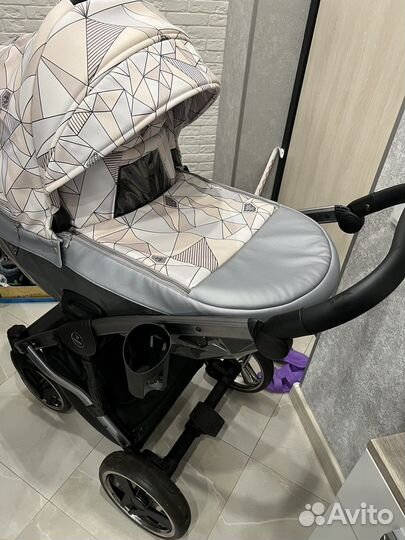Коляска 2 в 1 эко кожа