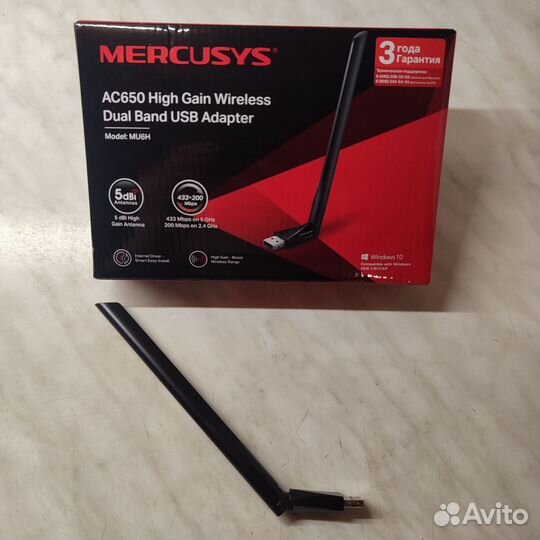 WiFi адаптер Mercusys MU6H