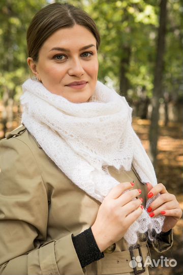 Пуховой платок/шаль