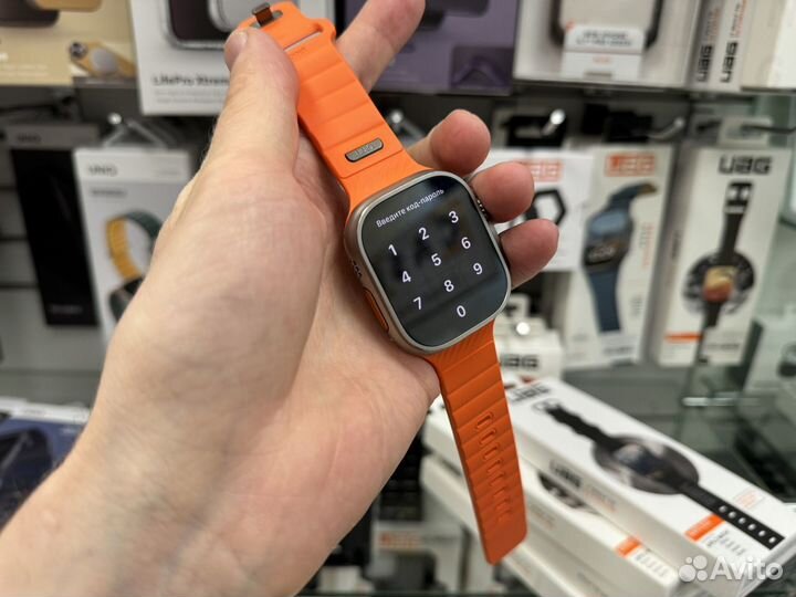 Ремешок Каучук на apple watch ultra 2 Uniq