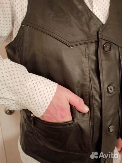 Жилетка мужская 52-54 кожа