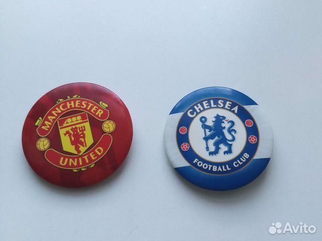 Значок футбольного клуб Chelsea, Manchester United объявление продам