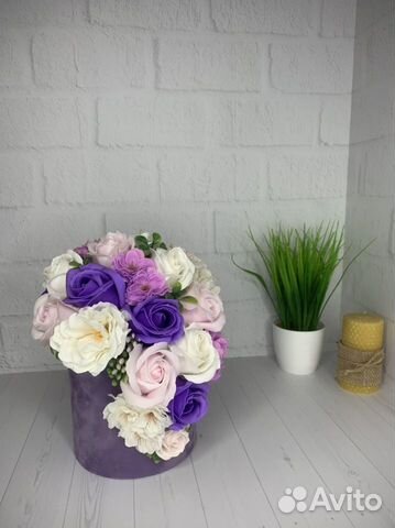 Букет из мыльных роз