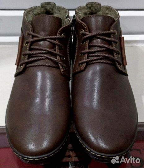 Ботинки кожа\мех муж.