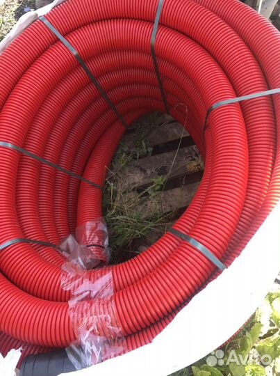 Труба двустенная гофрированная