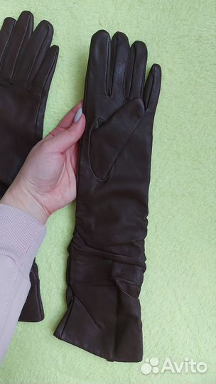 Перчатки женские кожаные 7,5 размер