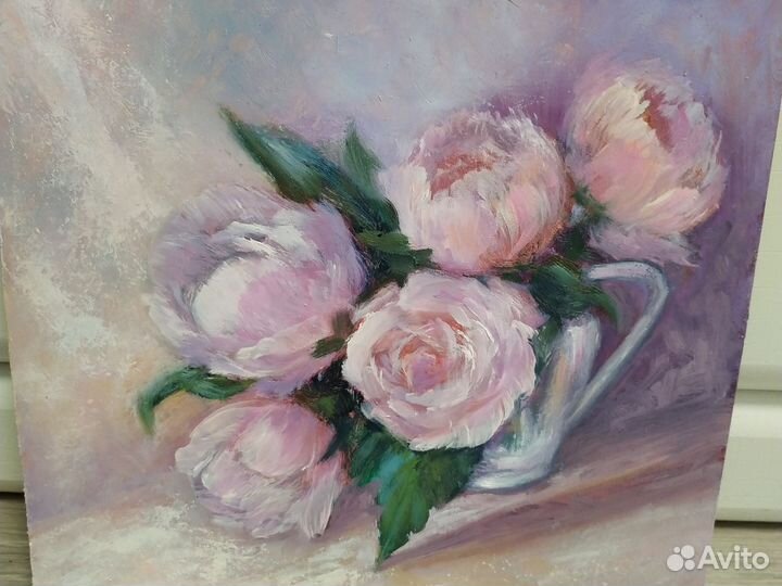 Картина маслом цветы