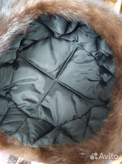 Шапка норковая 57 р-р новая