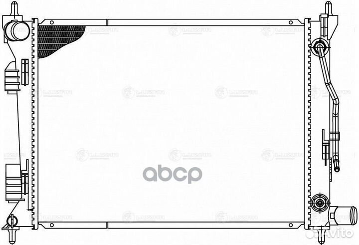 Радиатор охлаждения для а/м Hyundai Solaris (10