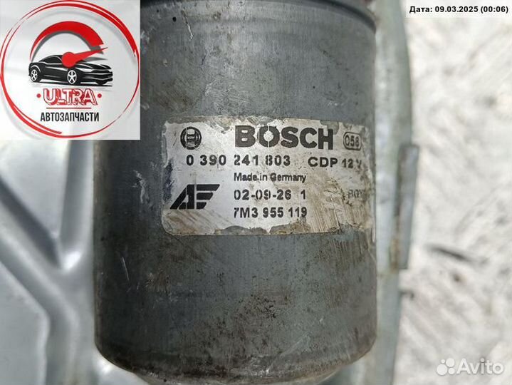 Механизм стеклоочистителя переднего (трапеция дворников) б/у Volkswagen Sharan (2000-2010) 7M395503D