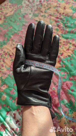 Перчатки женские кожаные утепленные