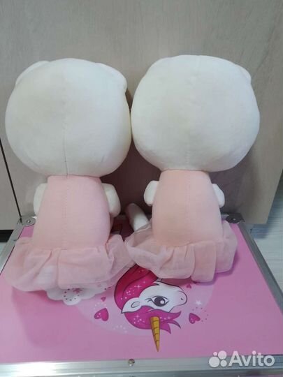 Мягкая игрушка кошечки-гимнастки