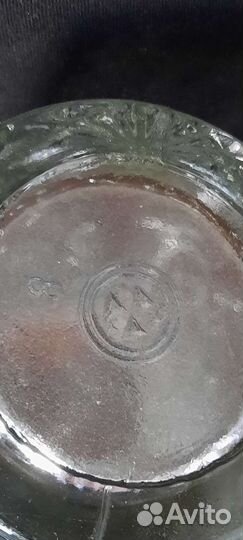 Новая ваза стекло СССР с клеймом усз