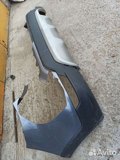 Kia rio xline юбка Заднего бампера