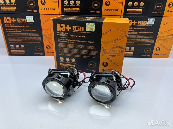 Светодиодные линзы Aozoom A3+ NEW 2022 biled билэд