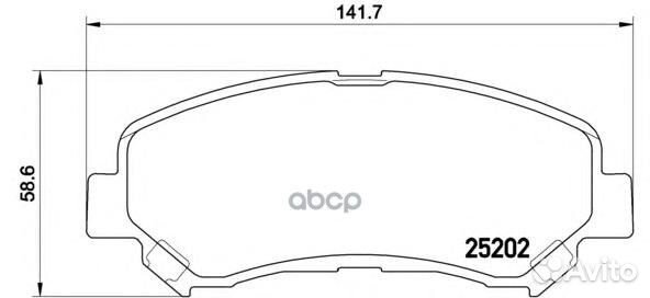 Колодки nissan qashqai,X-trail 07 P79028 Brembo