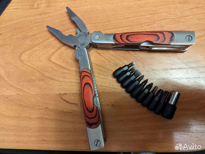 Мультитул Stainless 2CR со сменными битами 10шт