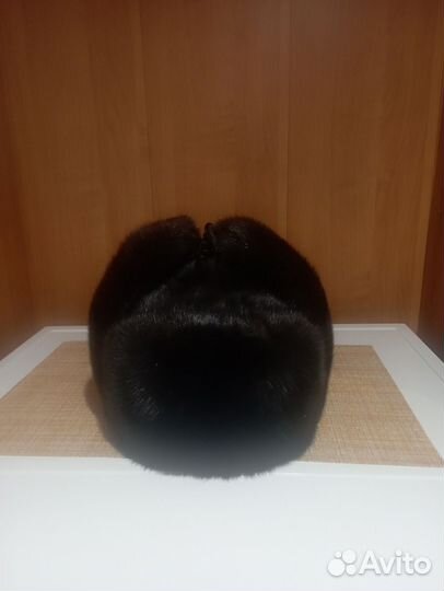 Норковая шапка мужская обманка(домик)