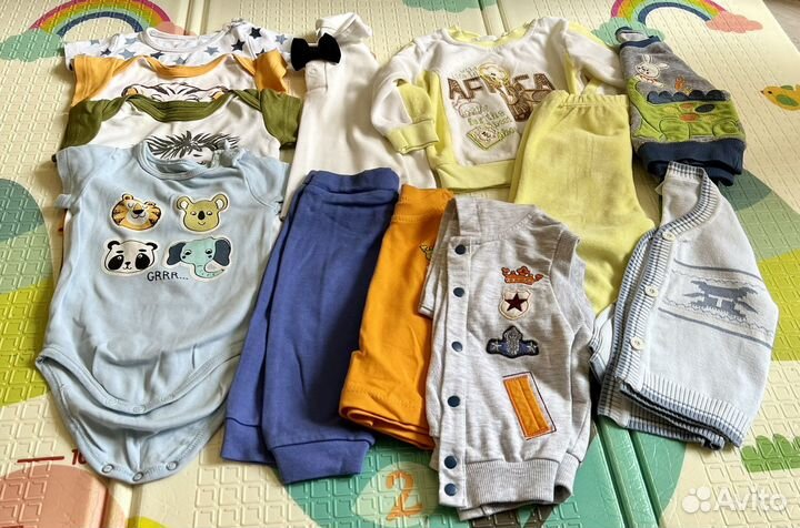 Вещи пакетом на мальчика новорождённого