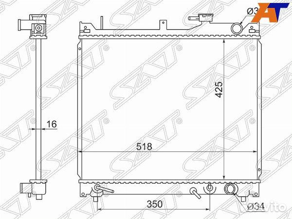 Радиатор suzuki grand escudo