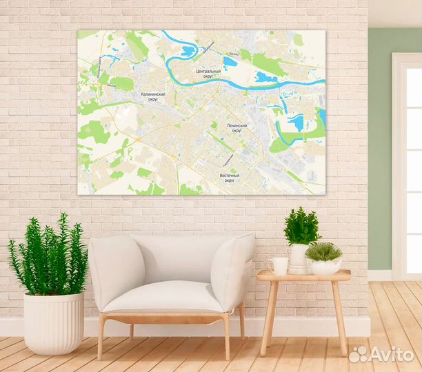 Карта города Тюмени