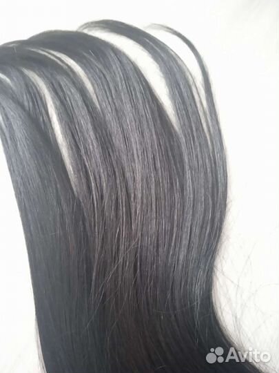Натуральные волосы на трессе 113 гр славянские