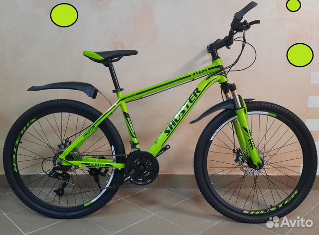 Велосипед алюминиевый shuster зелёный 26